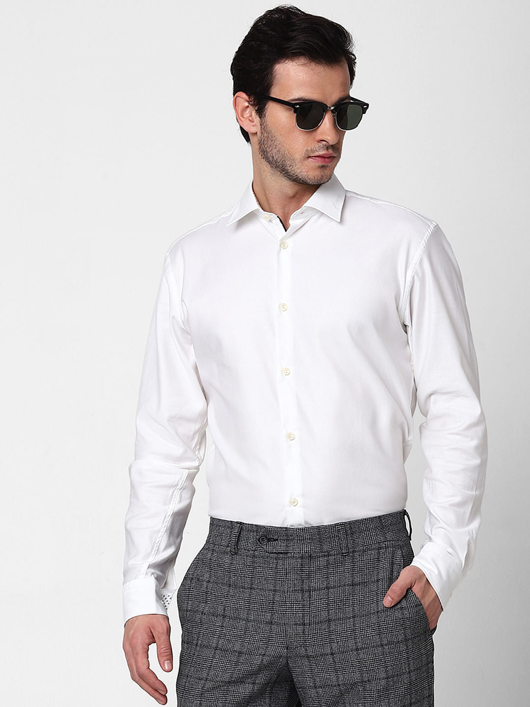 White Full Sleeves T-Shirt