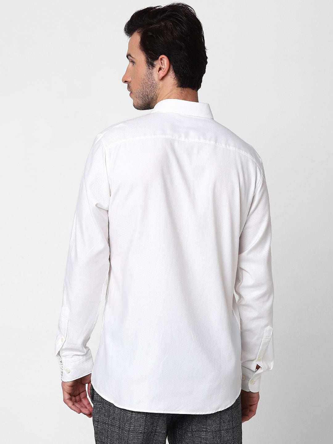 White Full Sleeves T-Shirt