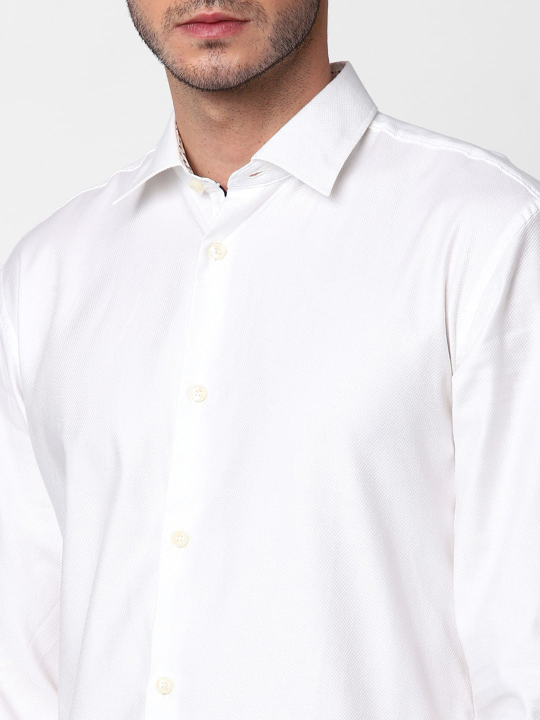 White Full Sleeves T-Shirt