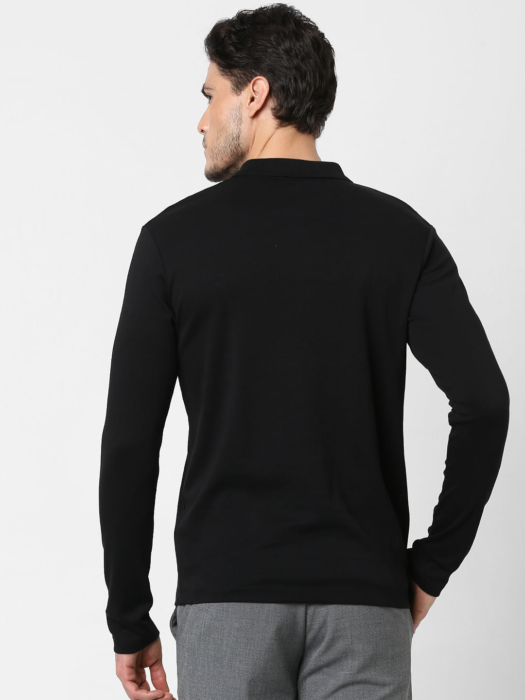 Black Polo Neck T-Shirt