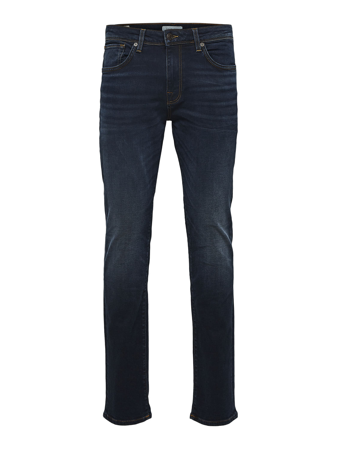 Blue Mid Rise Organic Cotton Slim Fit Jeans