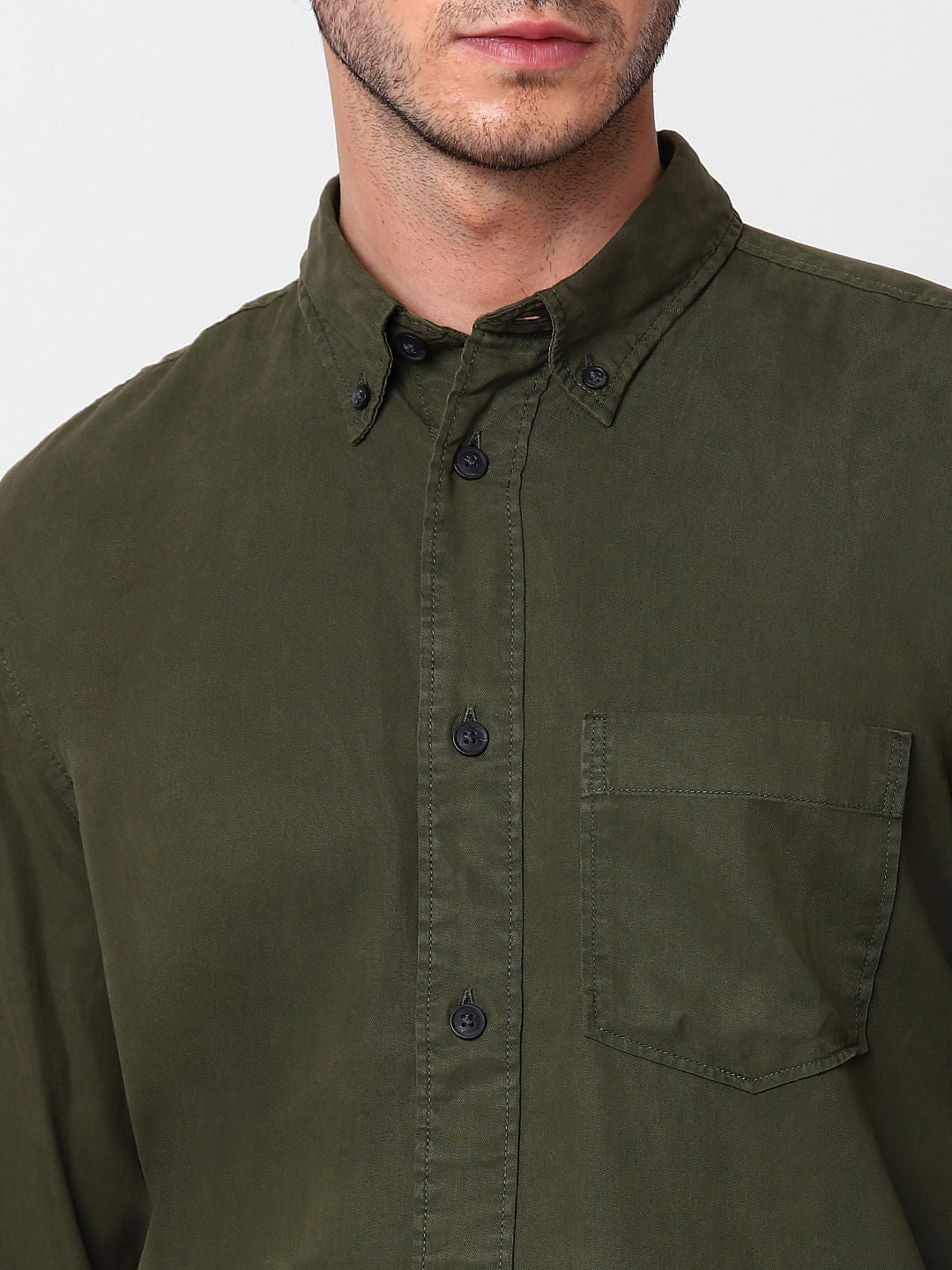 Green Full Sleeves Shirt