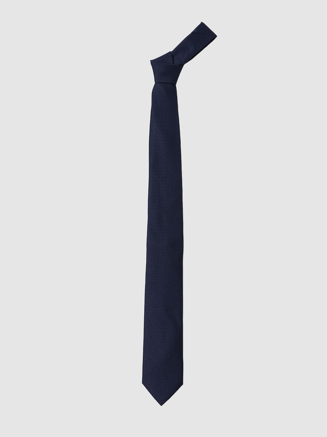 Navy Blue Textured Tie