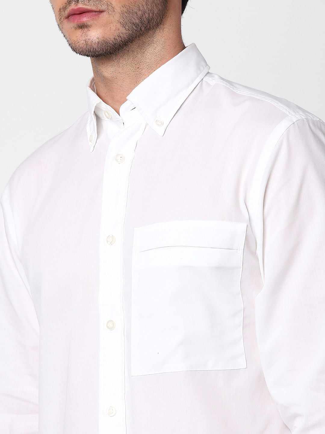 White Full Sleeves Shirt