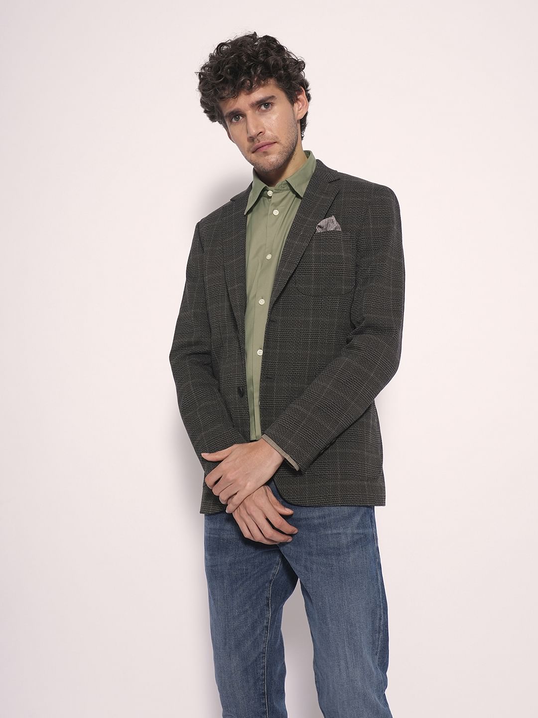 Green Twill Cotton Shirt