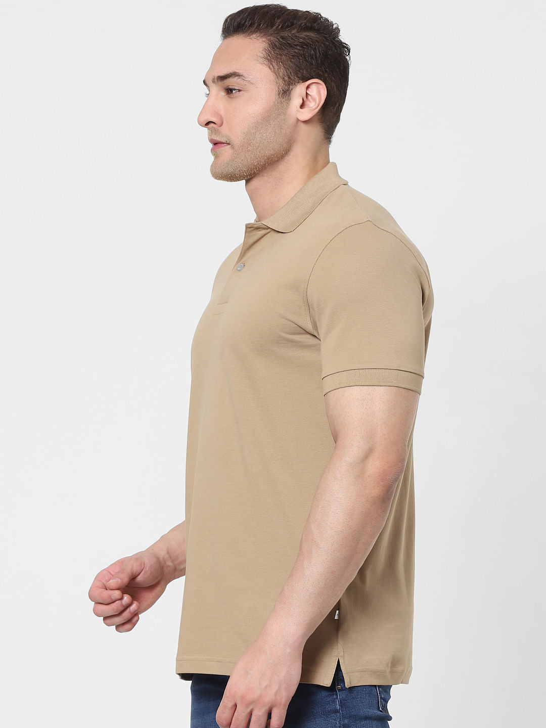 Beige Polo T-Shirt