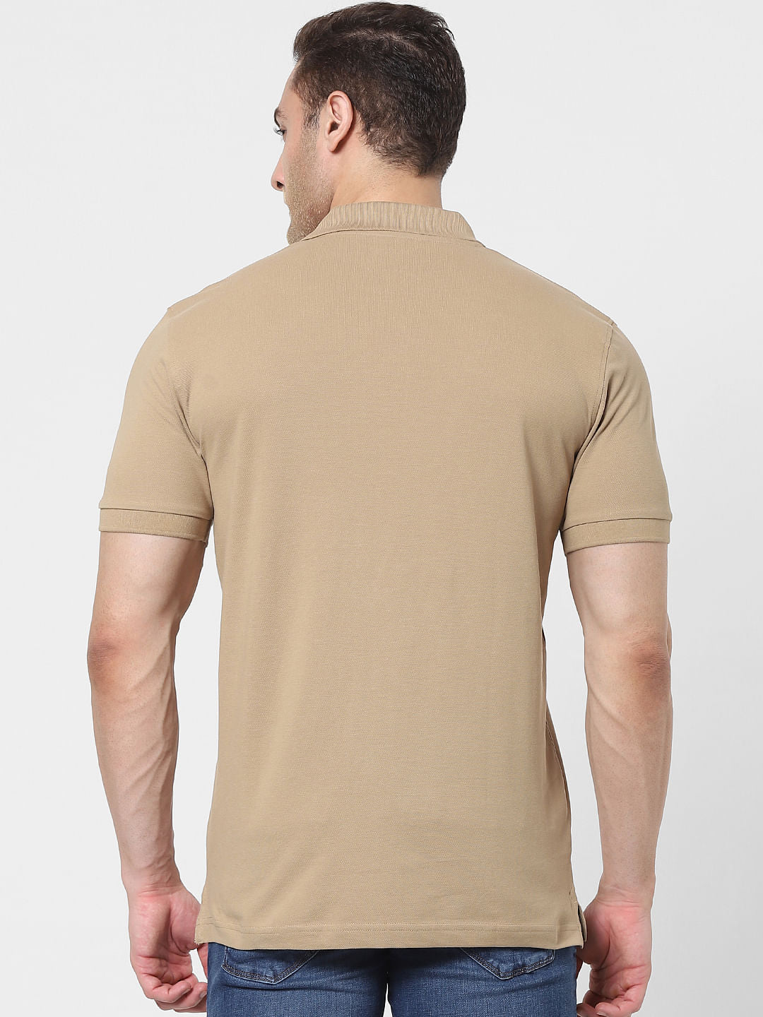 Beige Polo T-Shirt