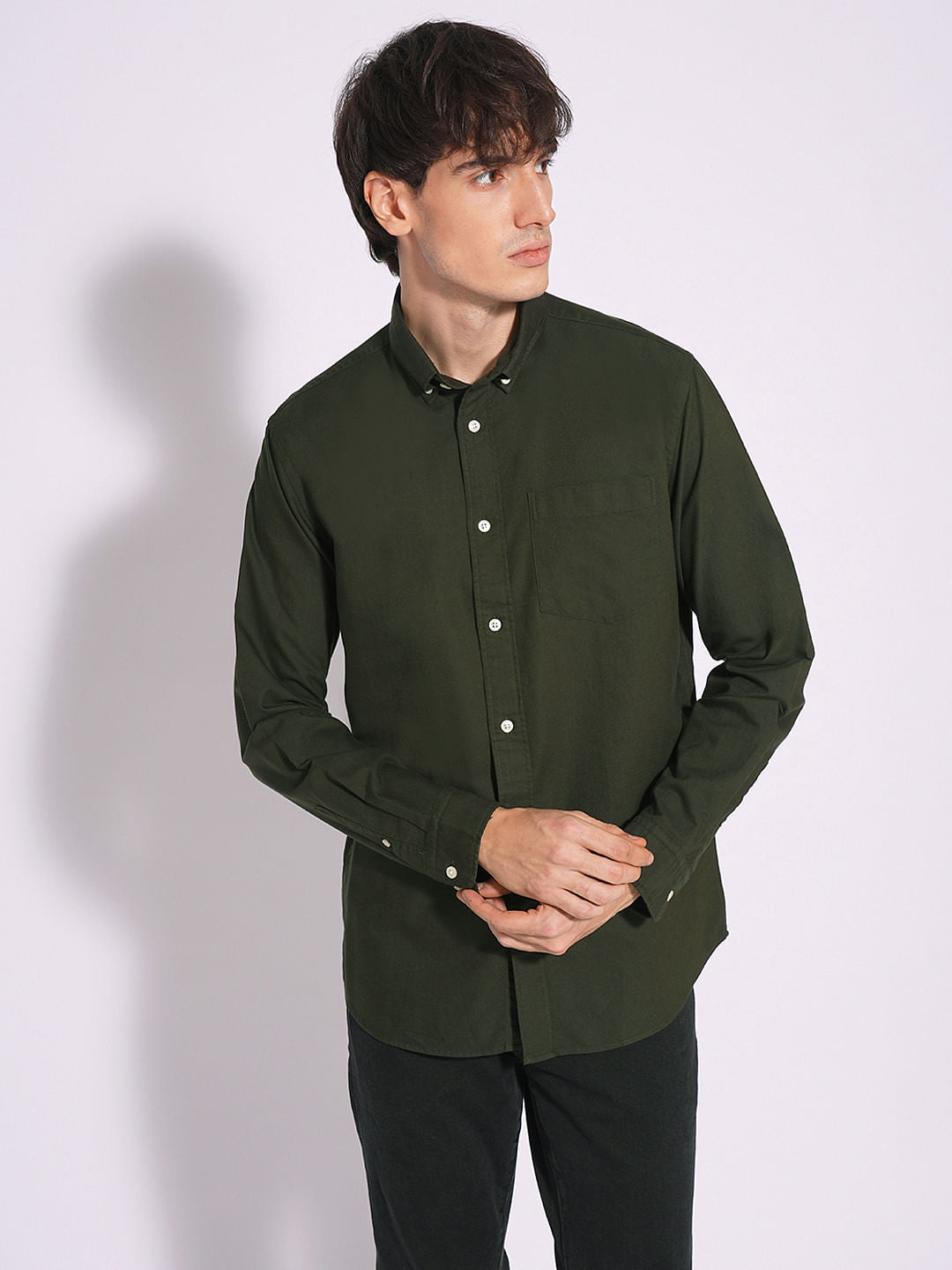 Dark Green Oxford Shirt