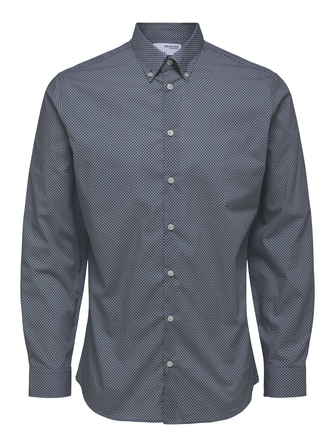 Blue Printed Full Sleeves Shirt