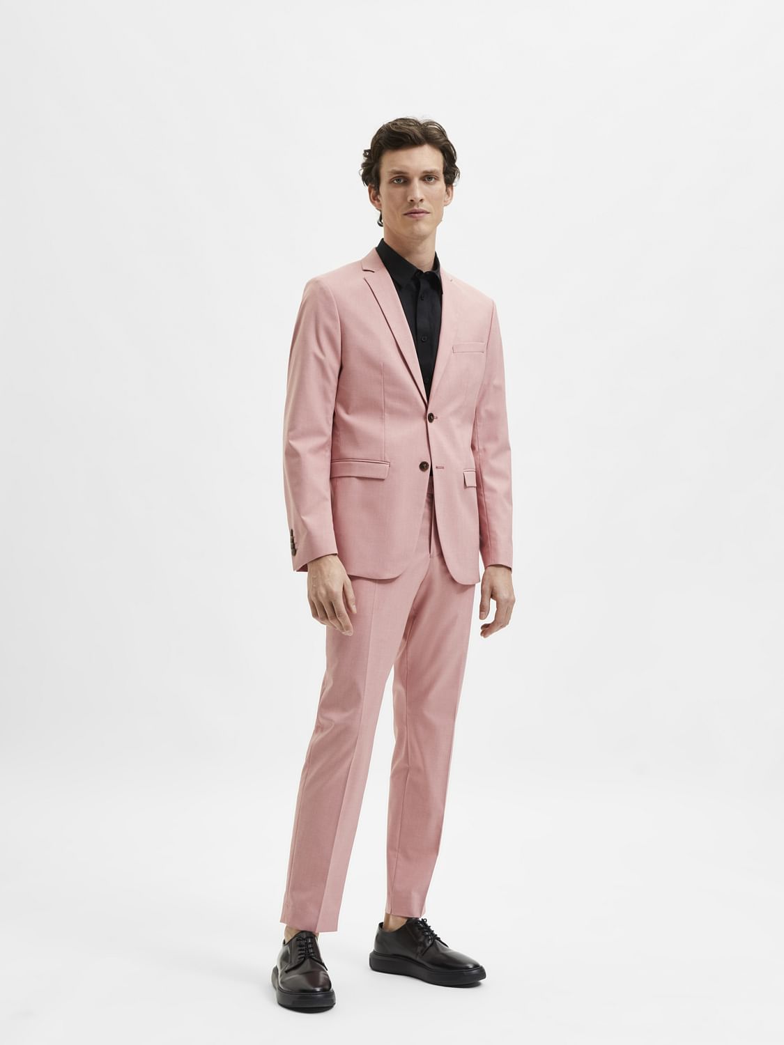 Light Pink Slim Fit Suit Blazer