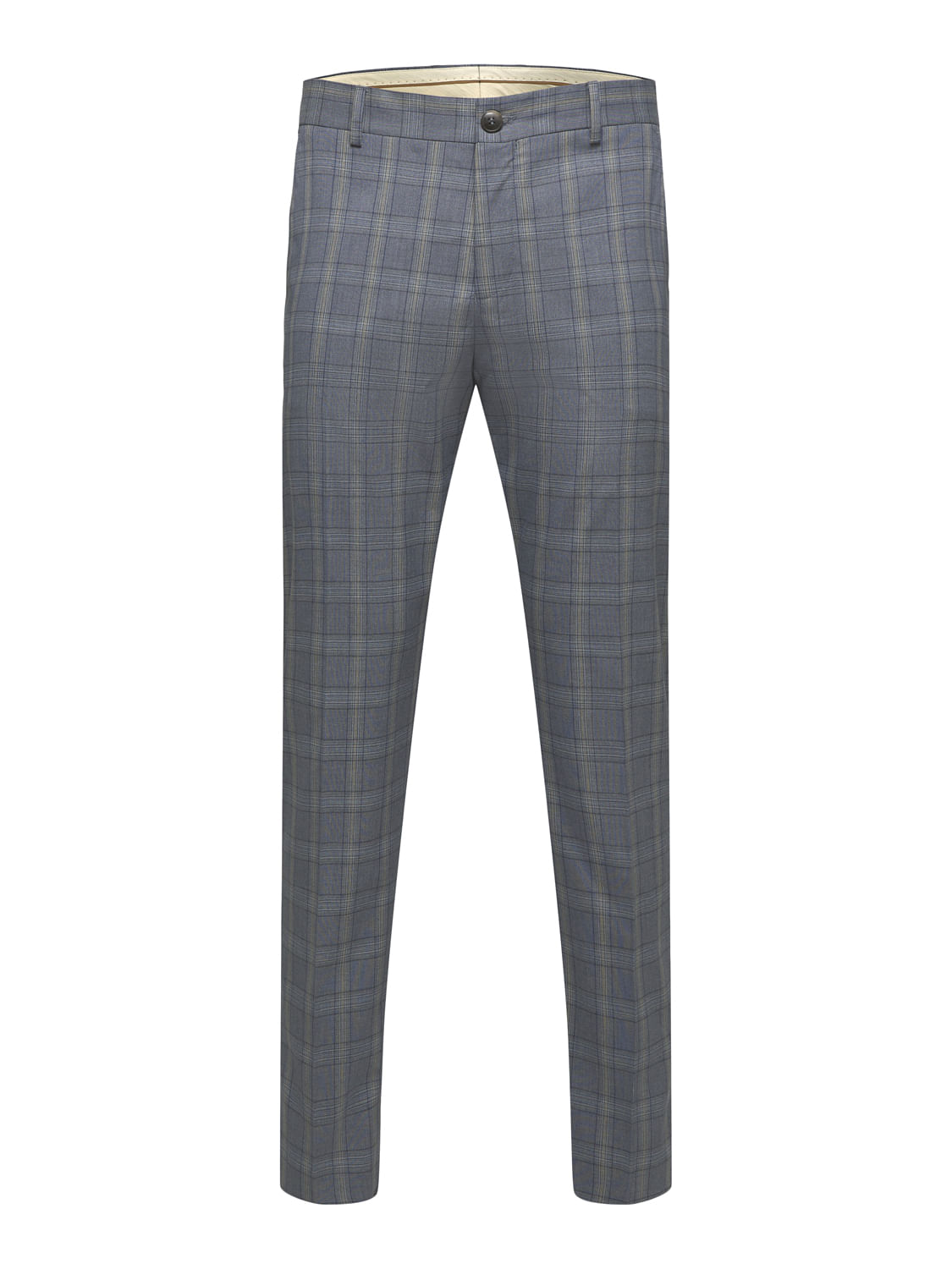 Blue Slim Fit Suit Trousers