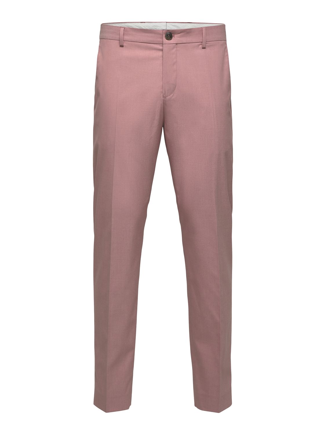 Light Pink Slim Fit Suit Trousers