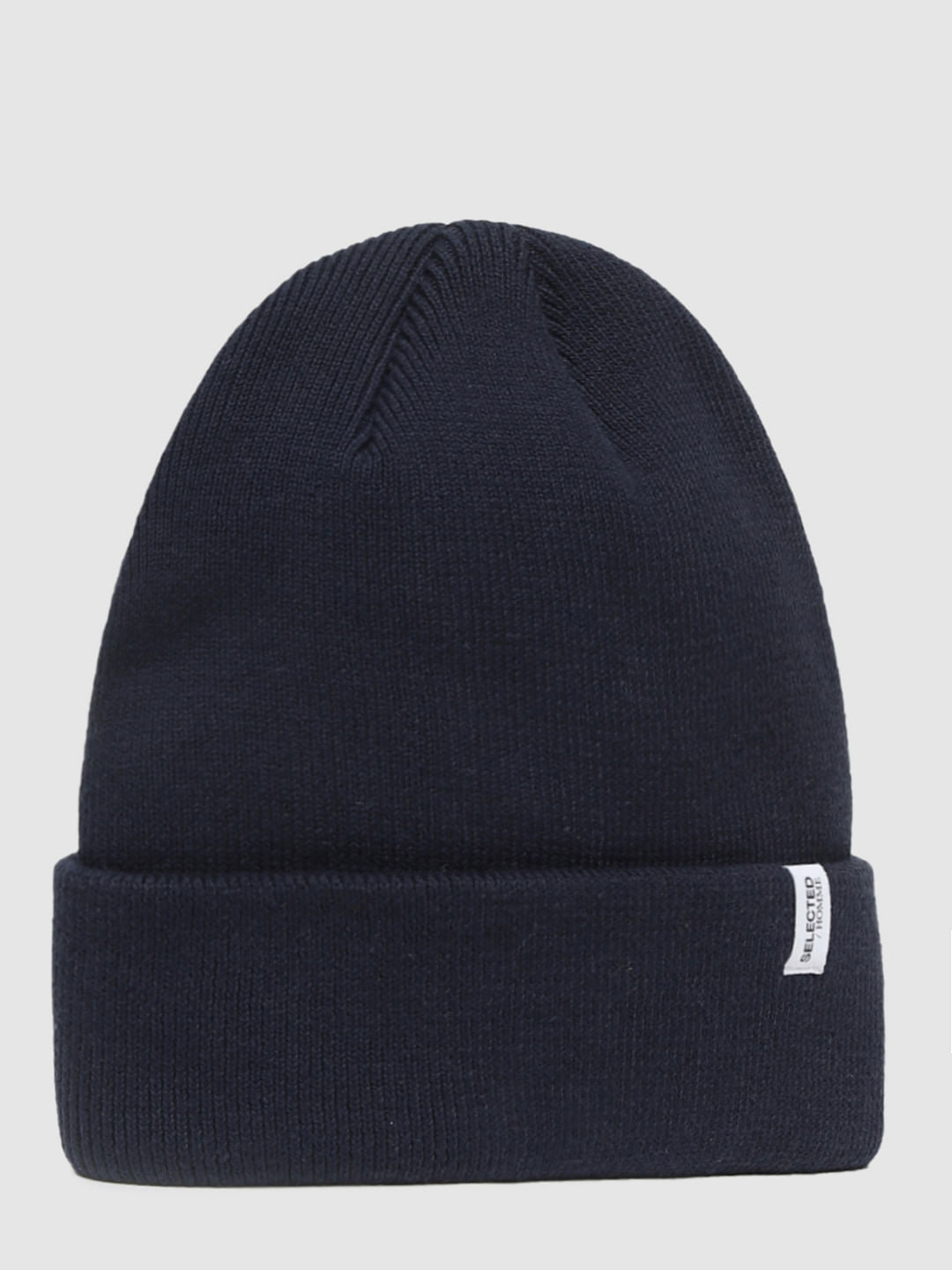 Navy Blue Organic Cotton Beanie