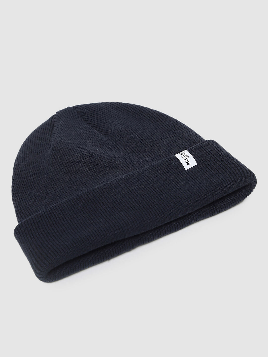 Navy Blue Organic Cotton Beanie