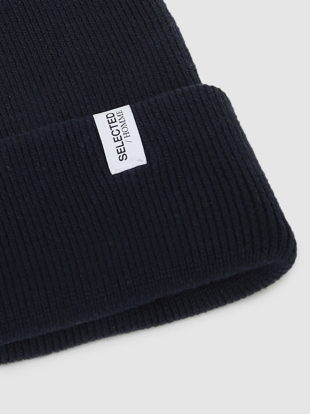 Navy Blue Organic Cotton Beanie