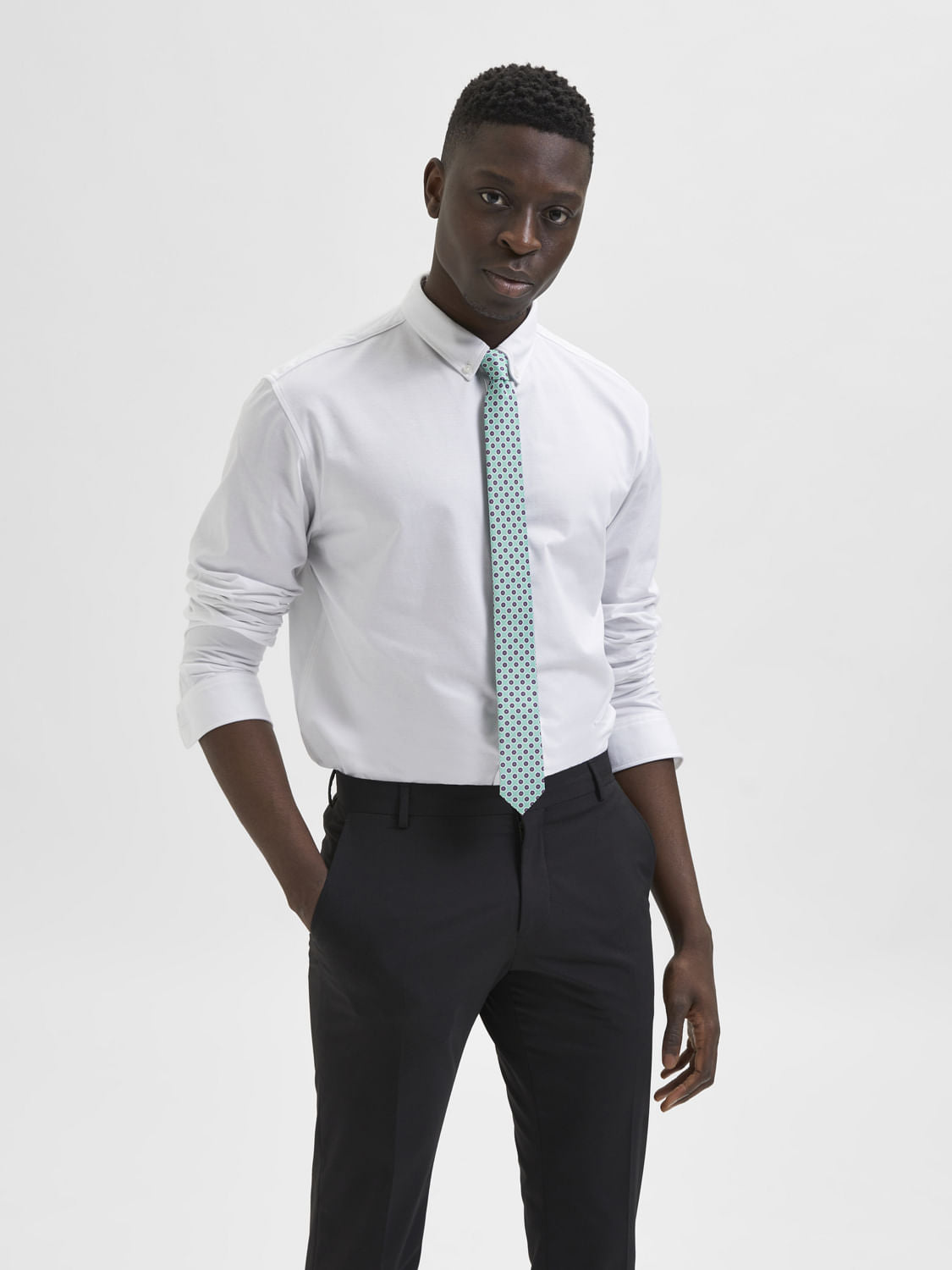 Light Blue Printed Tie