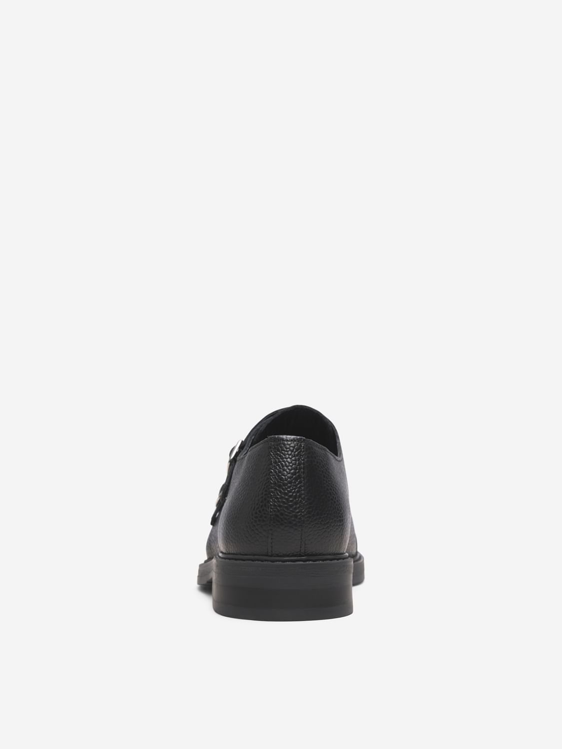 Black Buckle Detail Formal Shoes