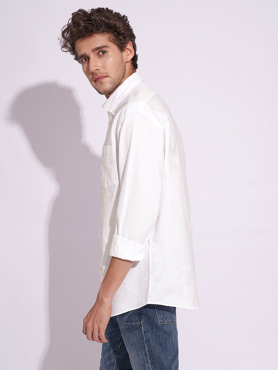 White Organic Cotton Oxford Shirt