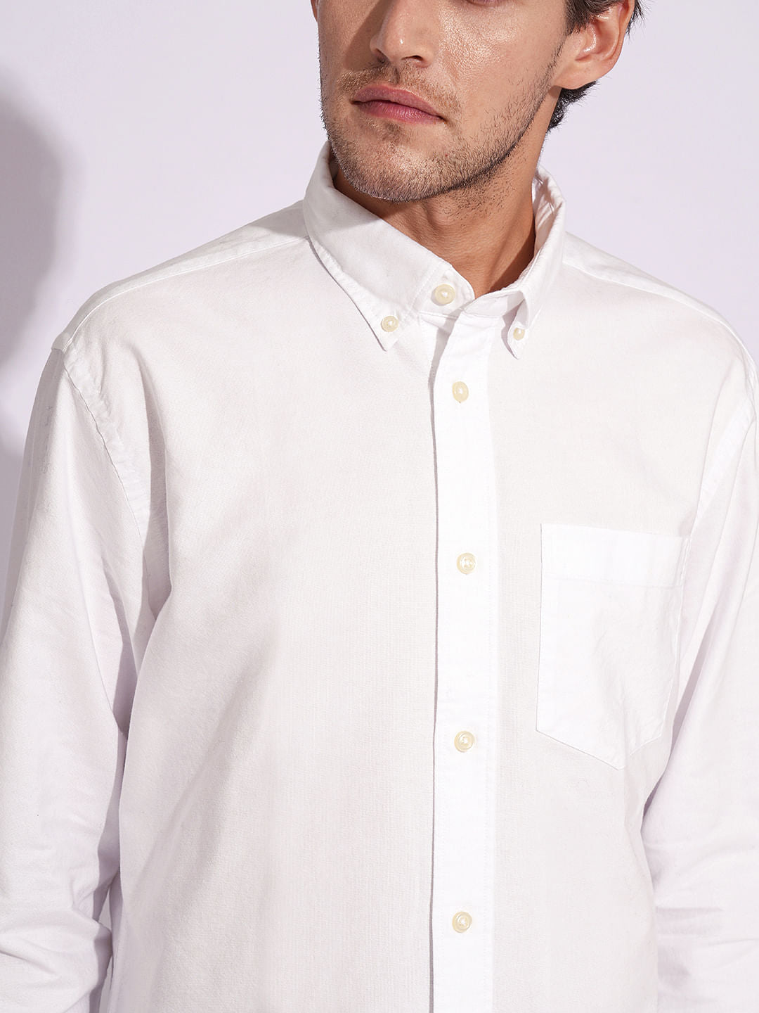 White Organic Cotton Oxford Shirt