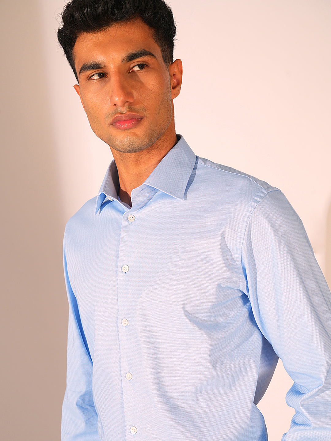 Light Blue Organic Cotton Formal Shirt