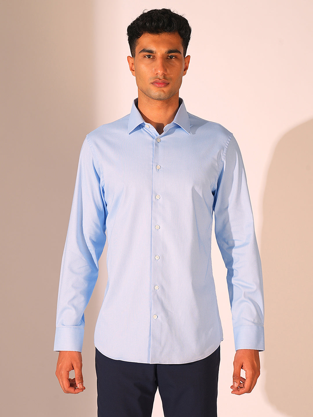 Light Blue Organic Cotton Formal Shirt