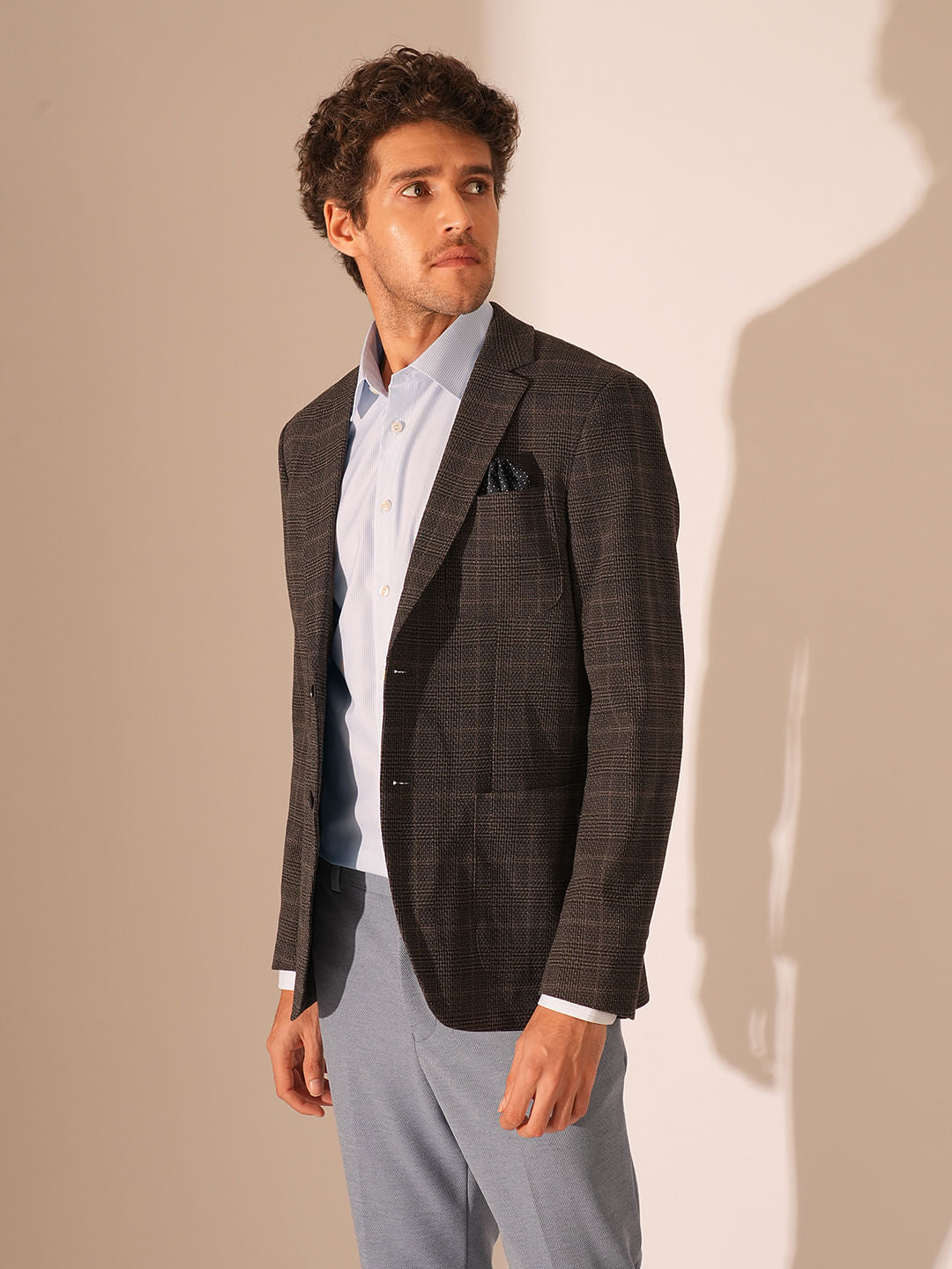 Light Blue Striped Formal Shirt