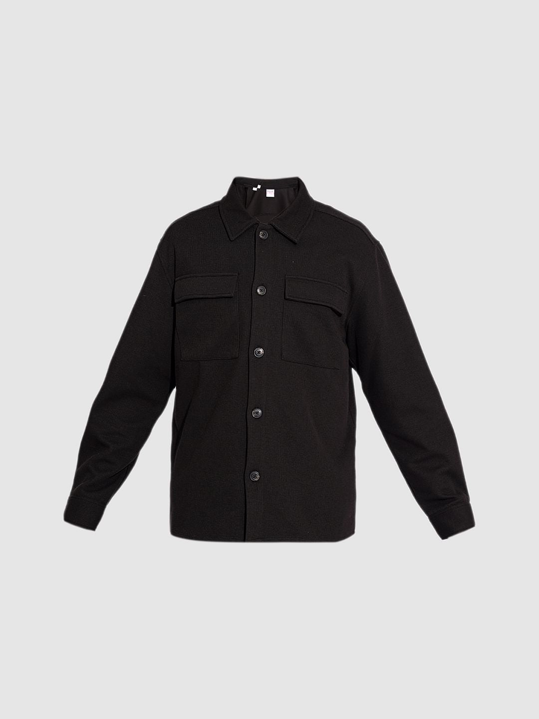 Black Jersey Overshirt