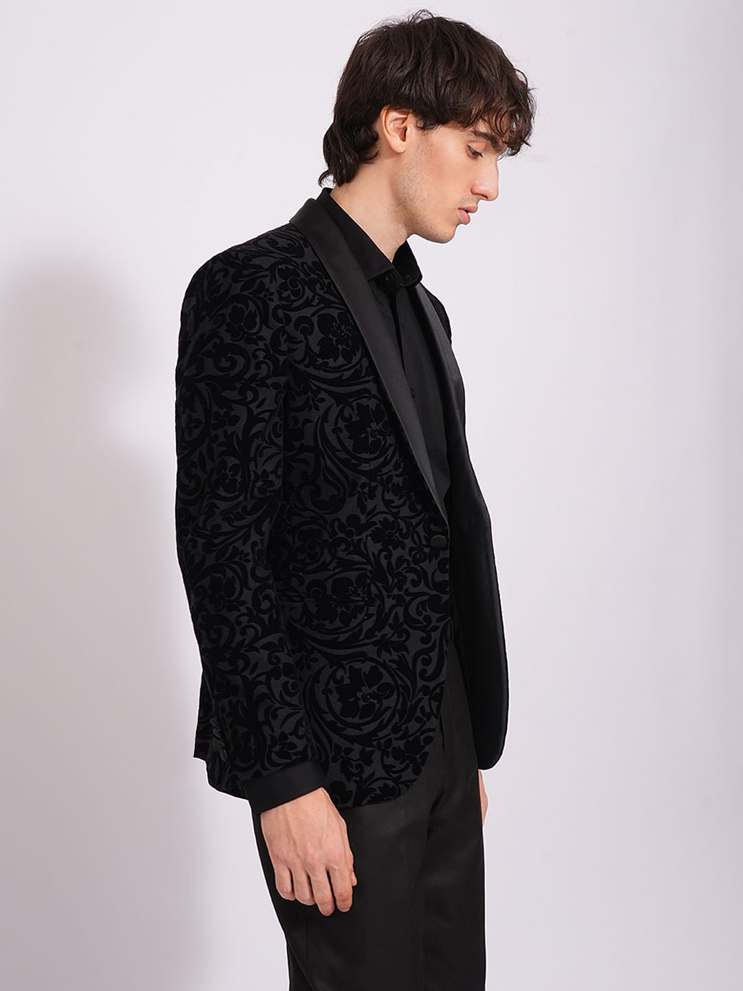 Black Jacquard Blazer