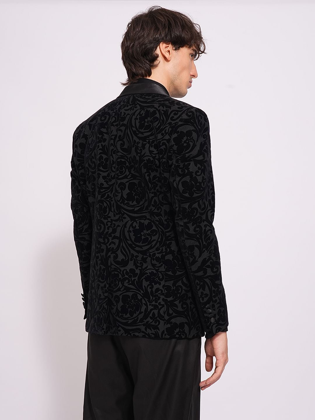 Black Jacquard Blazer