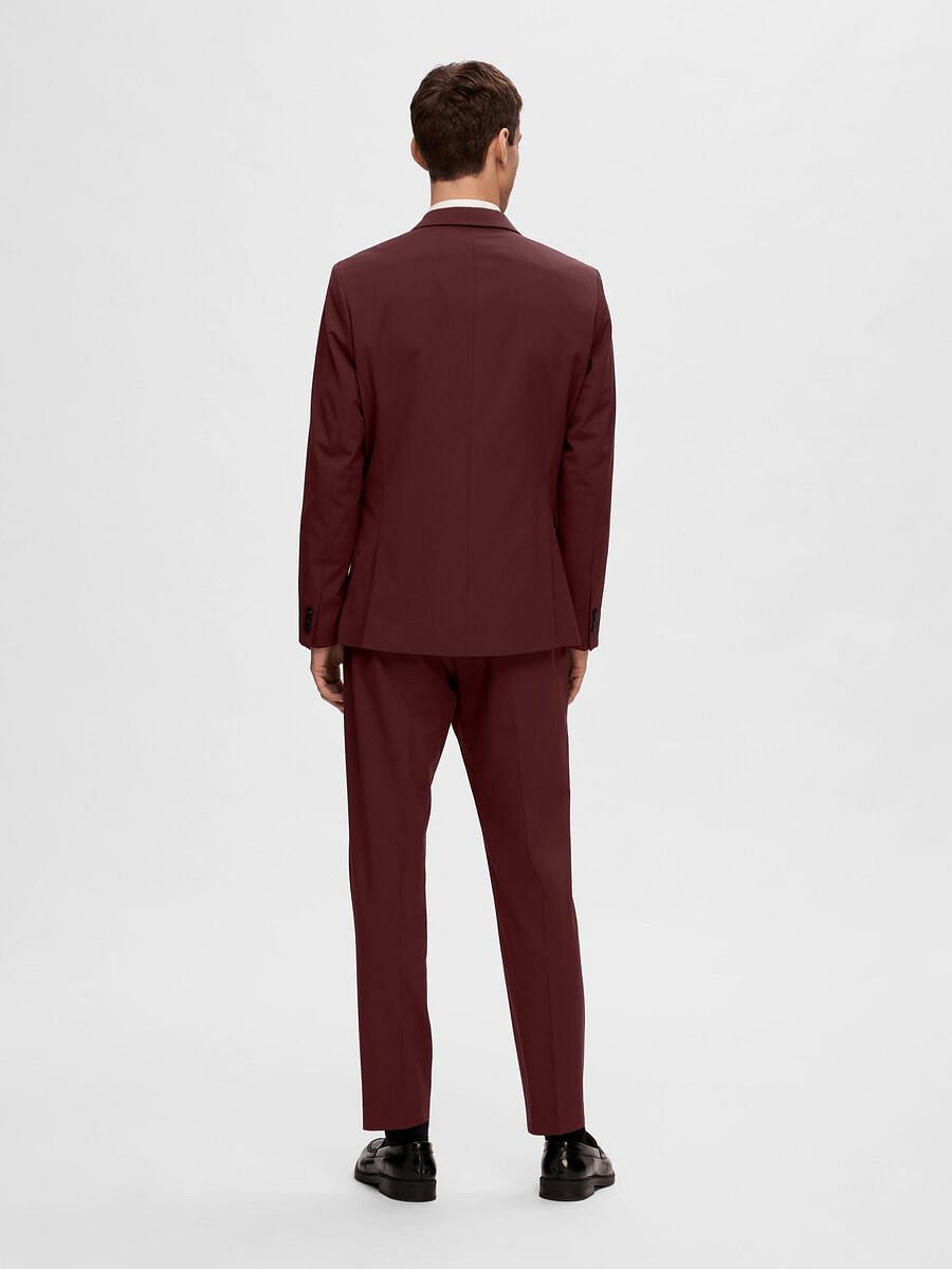 Maroon Slim Fit Suit-Set Blazer