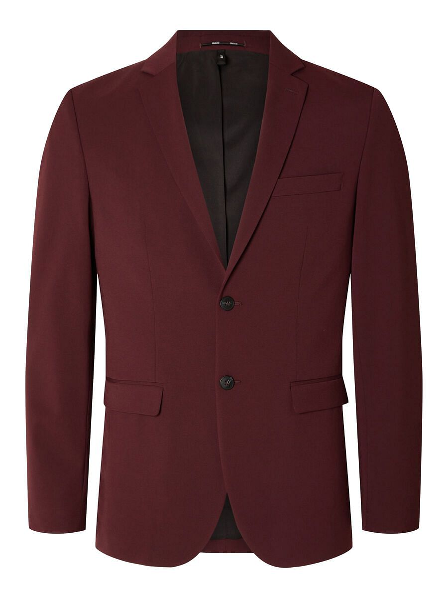 Maroon Slim Fit Suit-Set Blazer