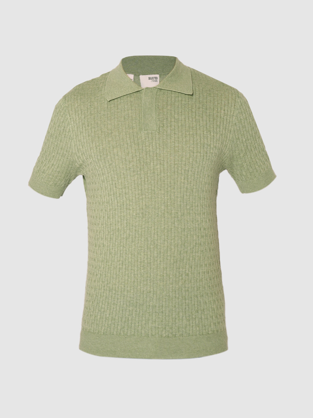 Green Organic Cotton Knitted Polo