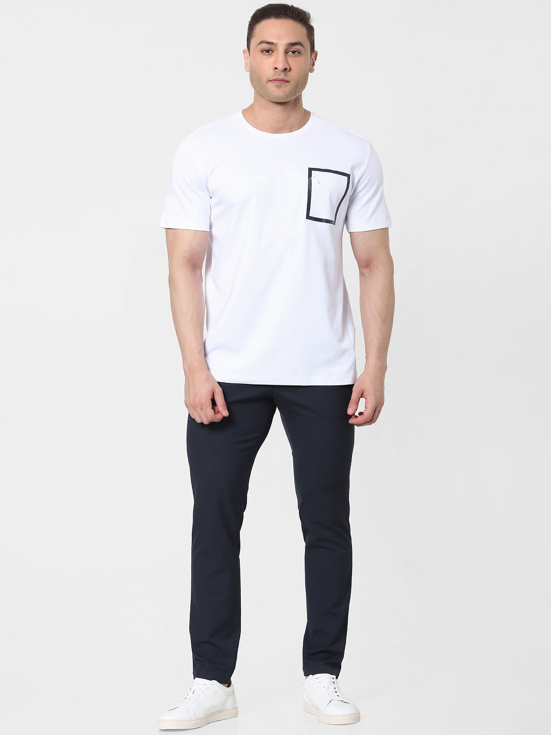 White Organic Cotton Crew Neck T-Shirt
