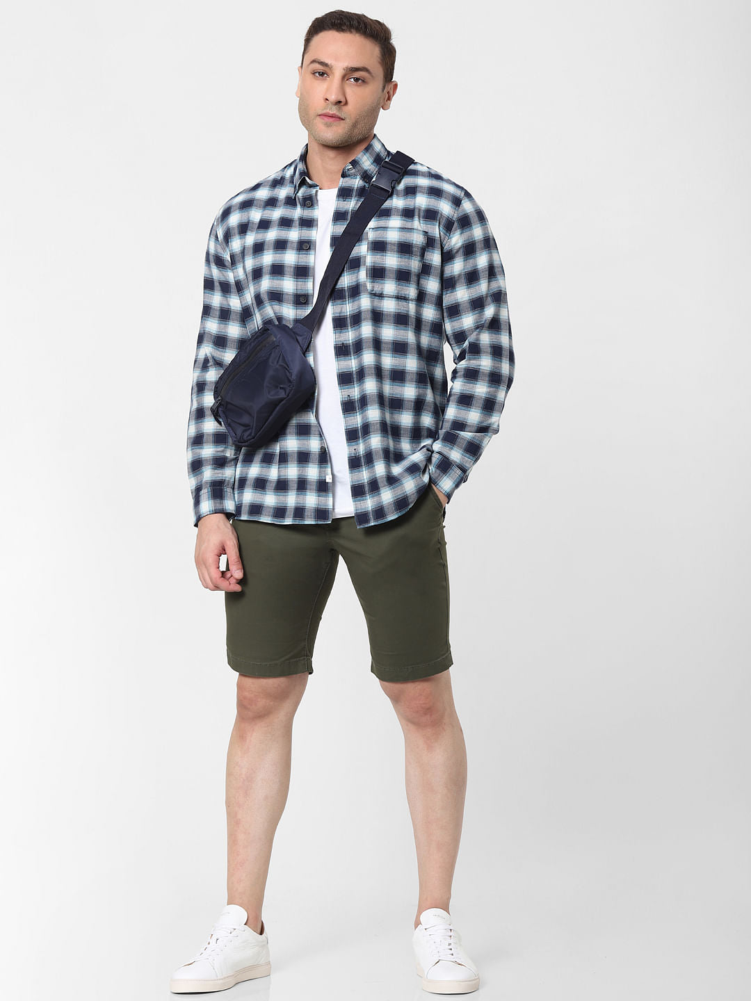 Blue Check Organic Cotton Full Sleeves Shirt