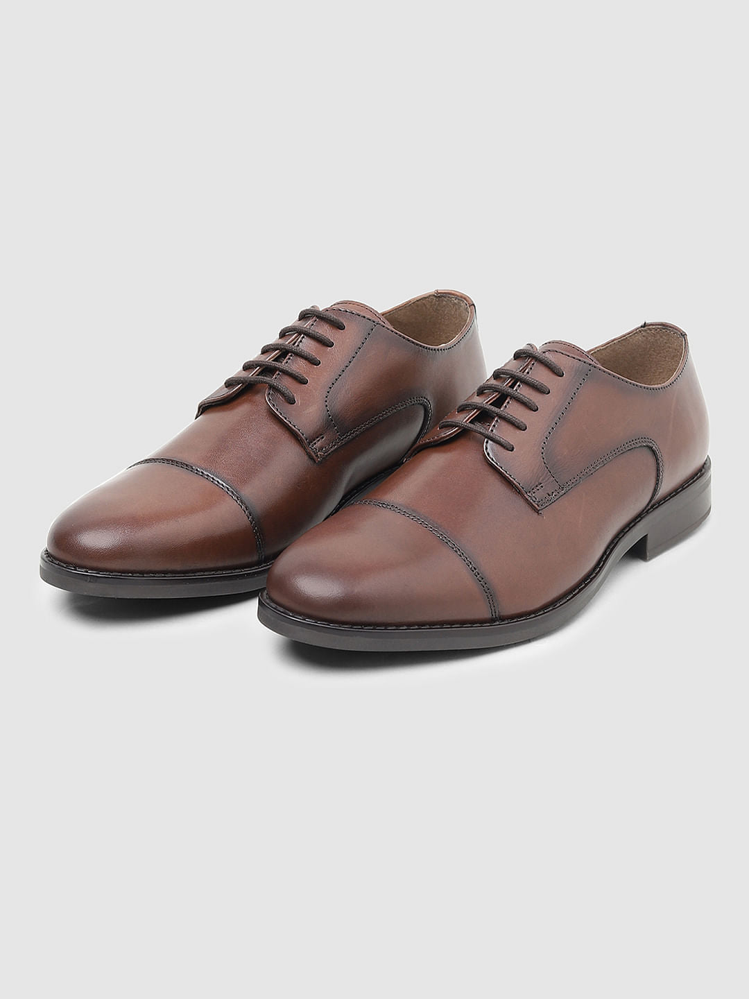 Dark Brown Leather Formal Shoes