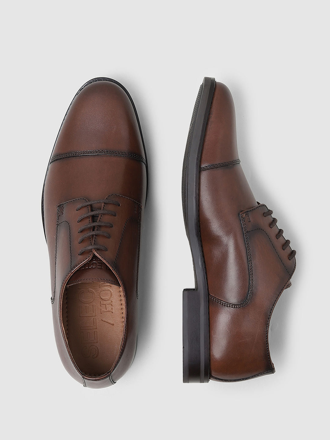 Dark Brown Leather Formal Shoes