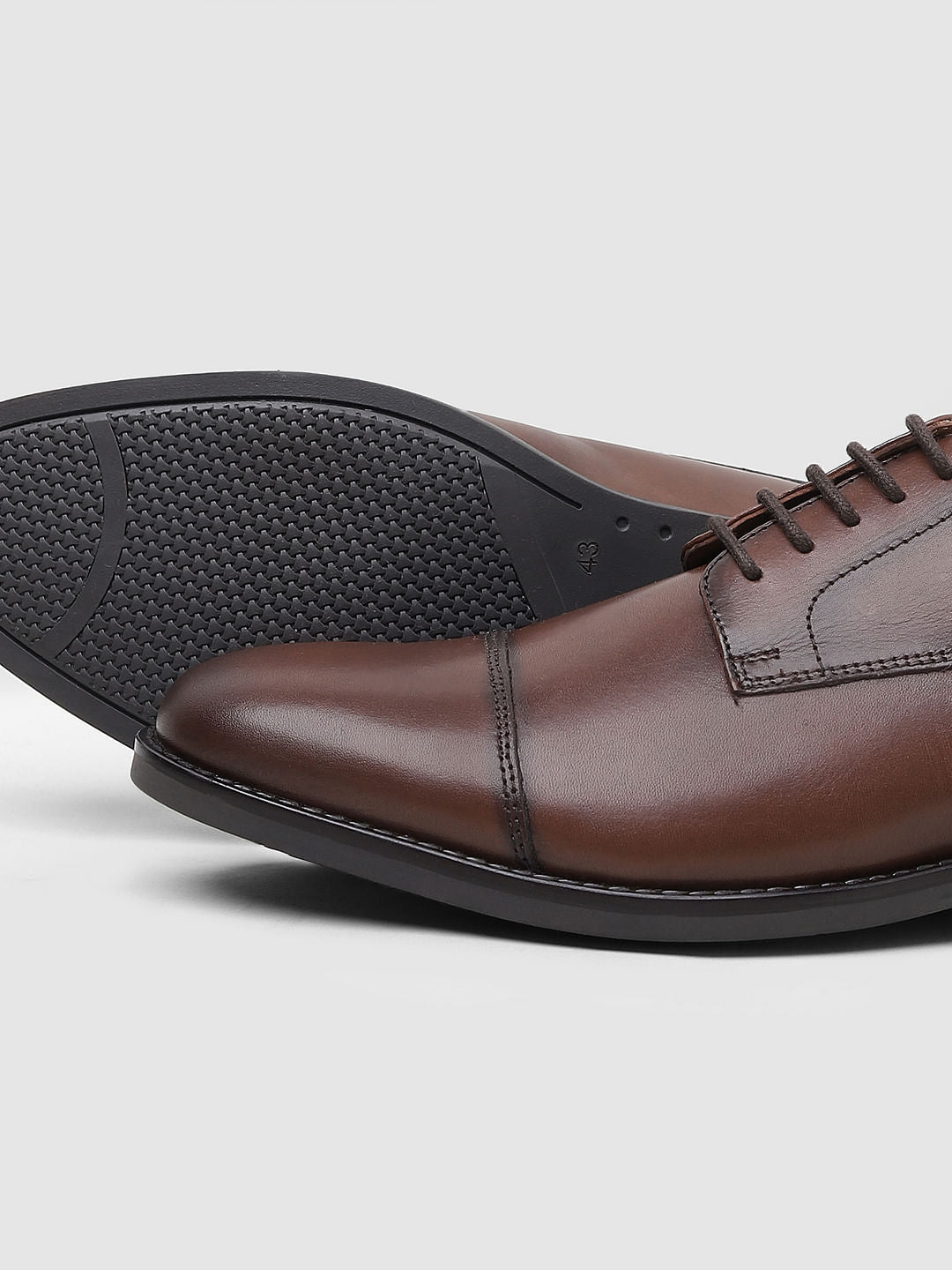 Dark Brown Leather Formal Shoes