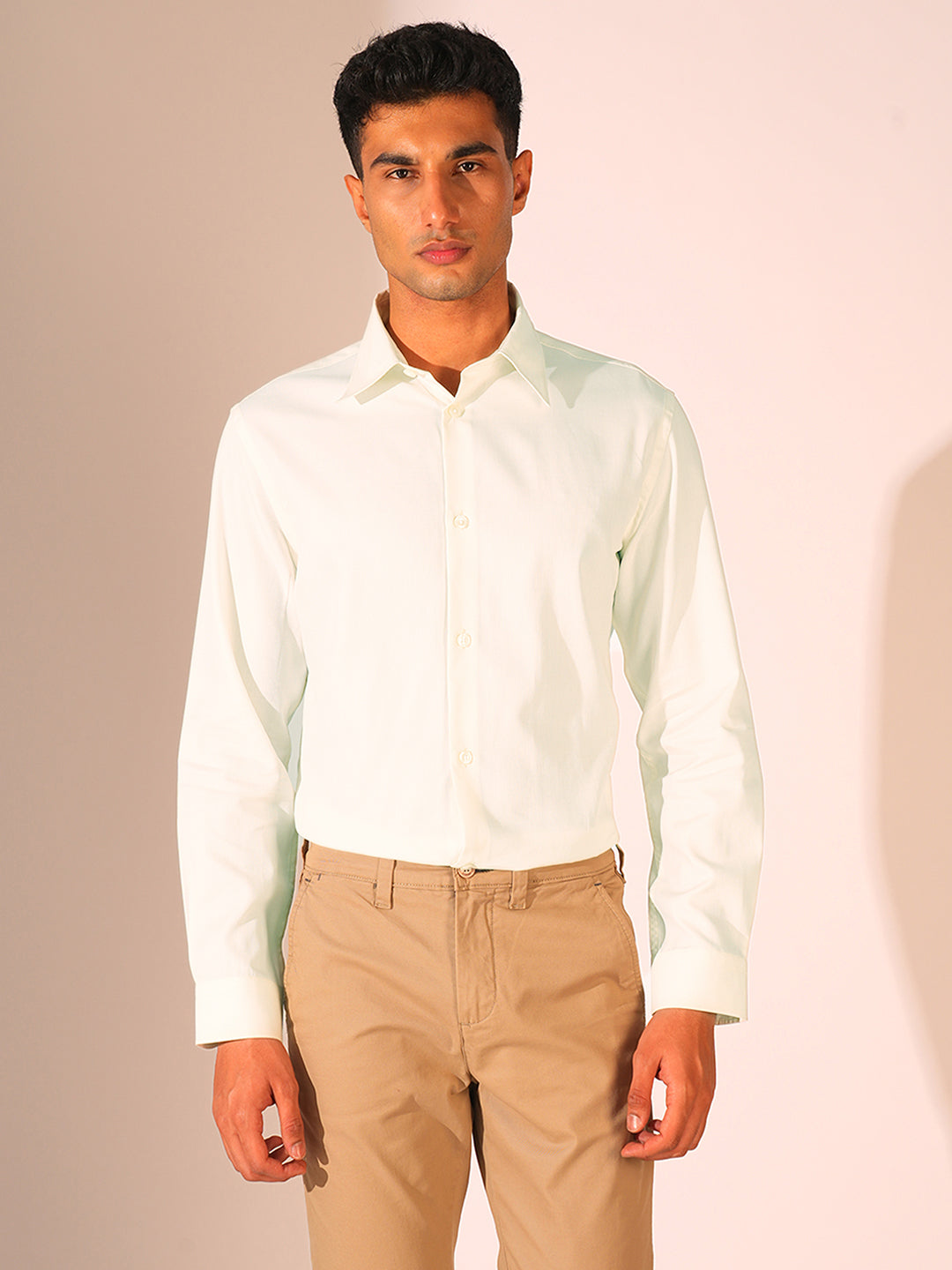 White Regular Fit Shirt