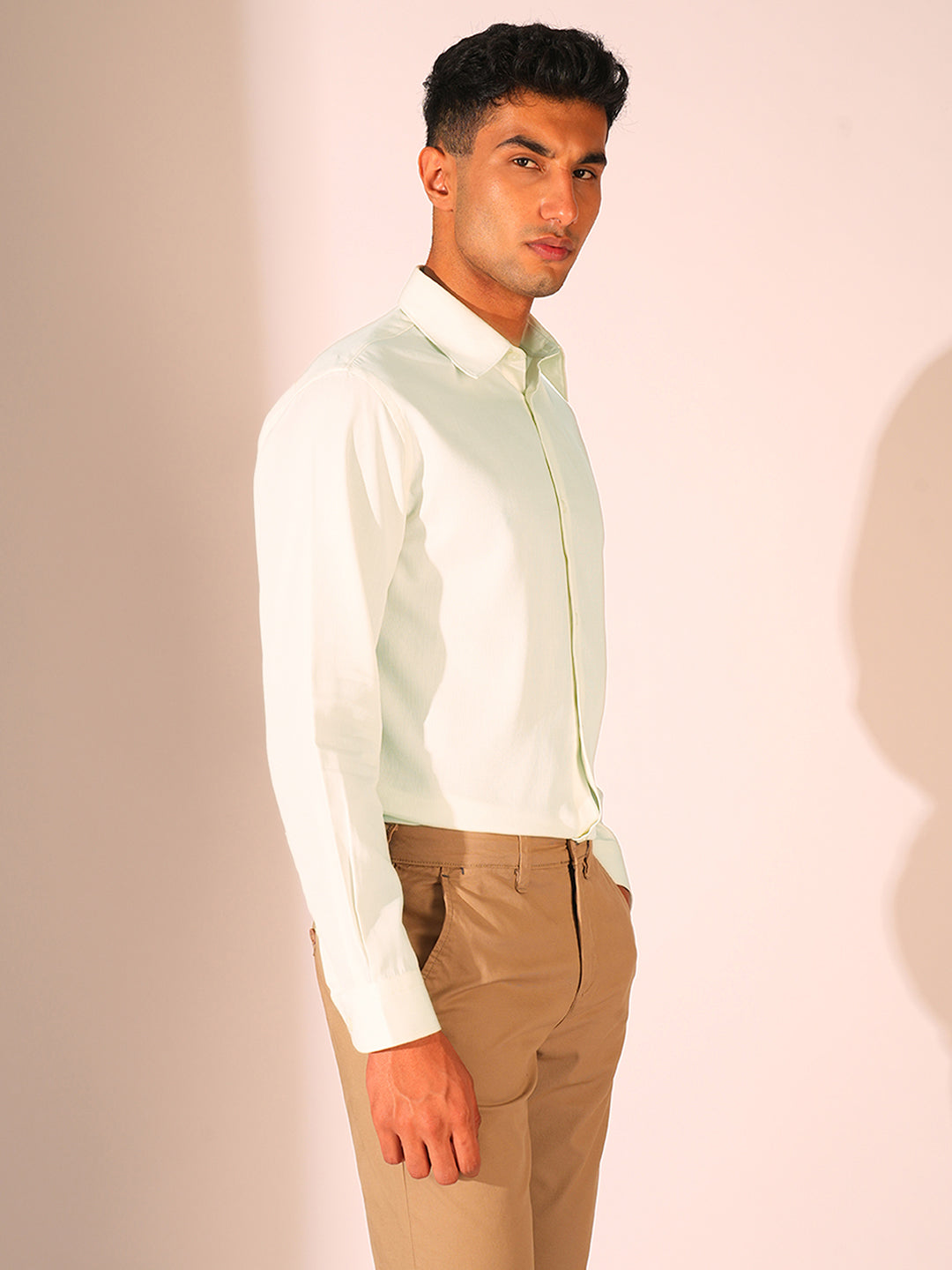 White Regular Fit Shirt