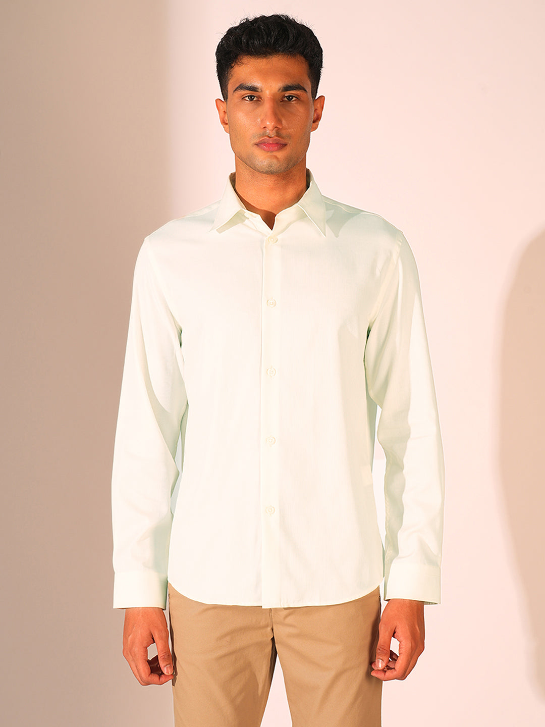 White Regular Fit Shirt