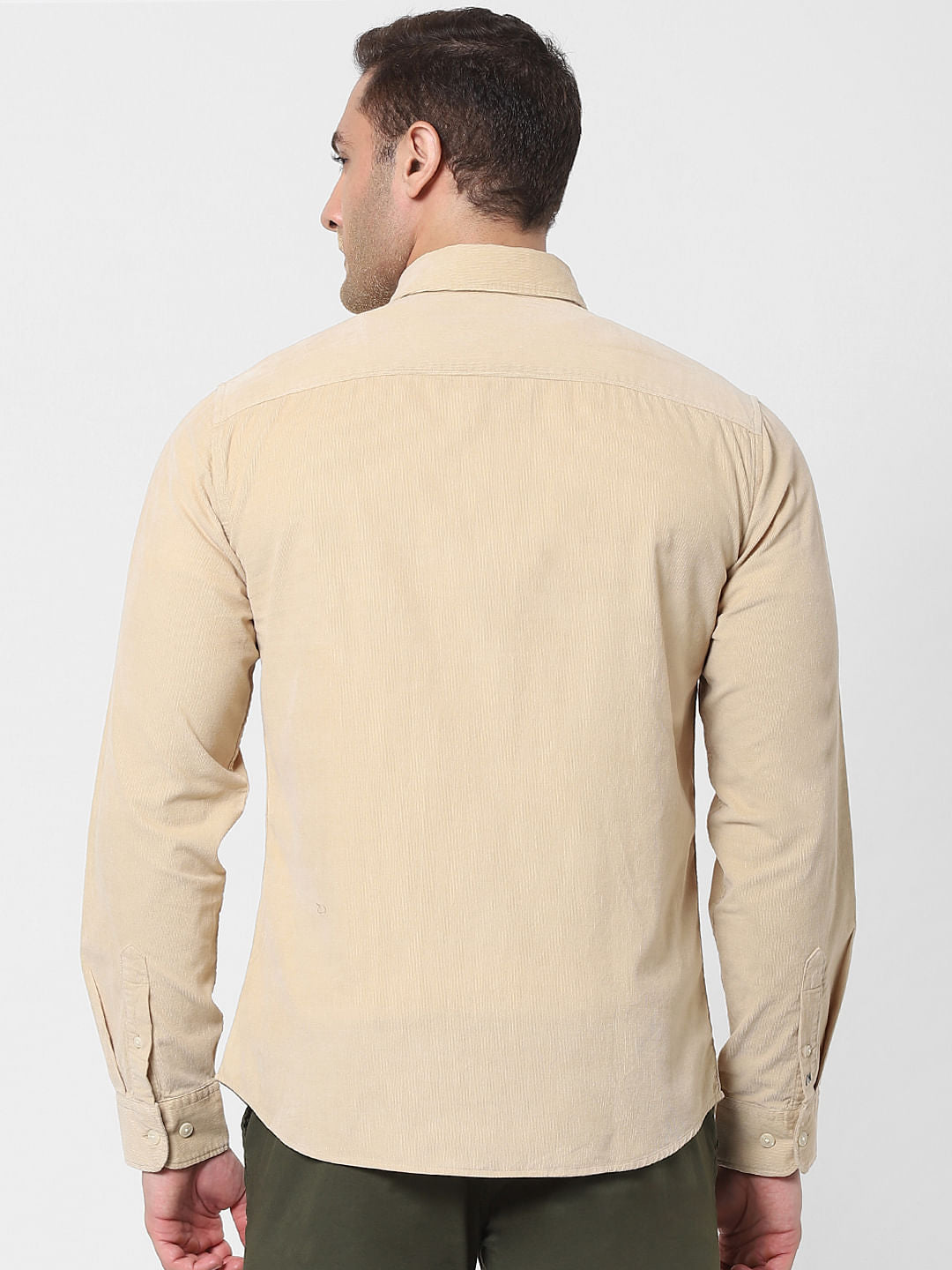 Beige Full Sleeves Shirt