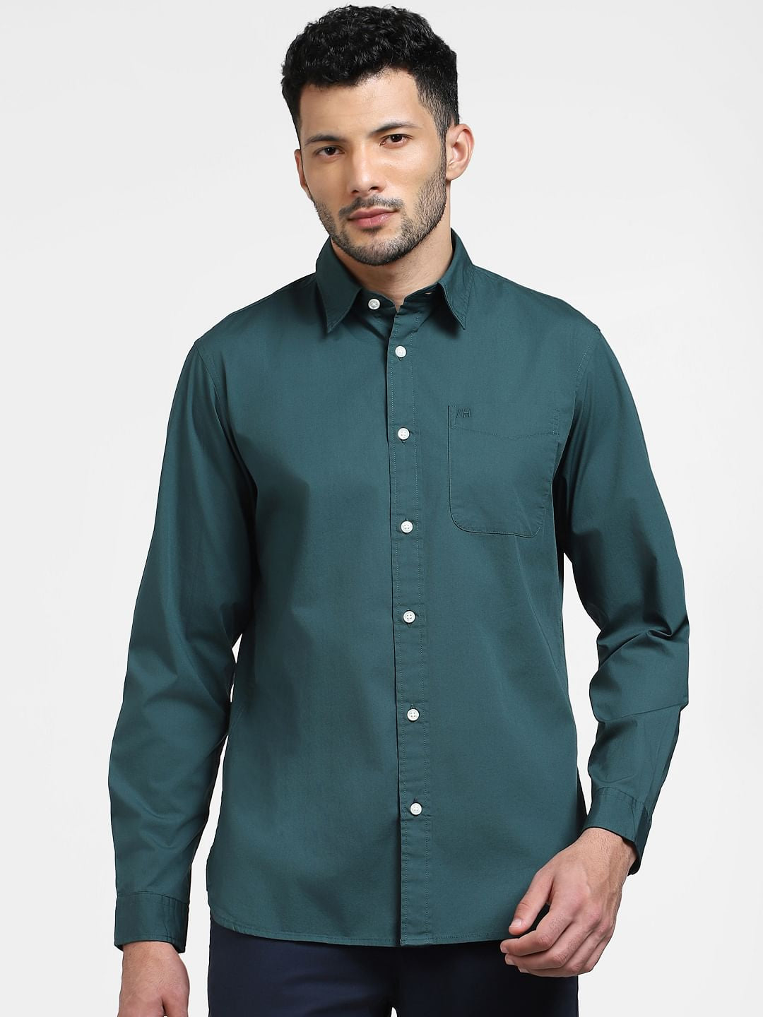 Green Full Sleeves Shirt