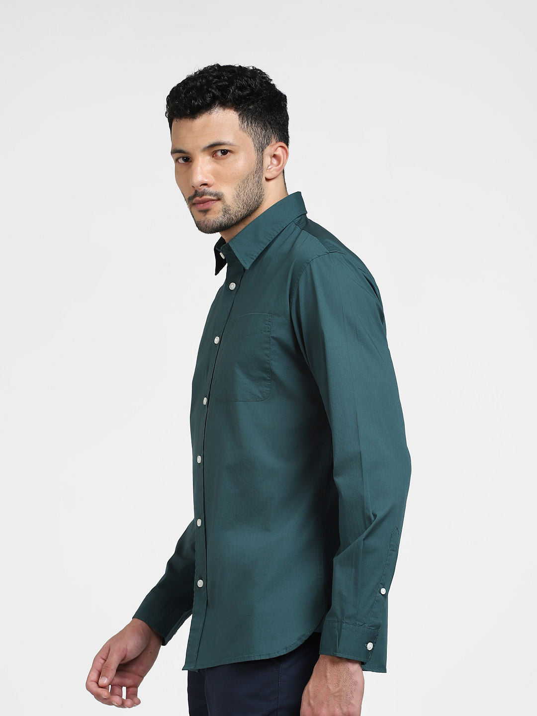 Green Full Sleeves Shirt
