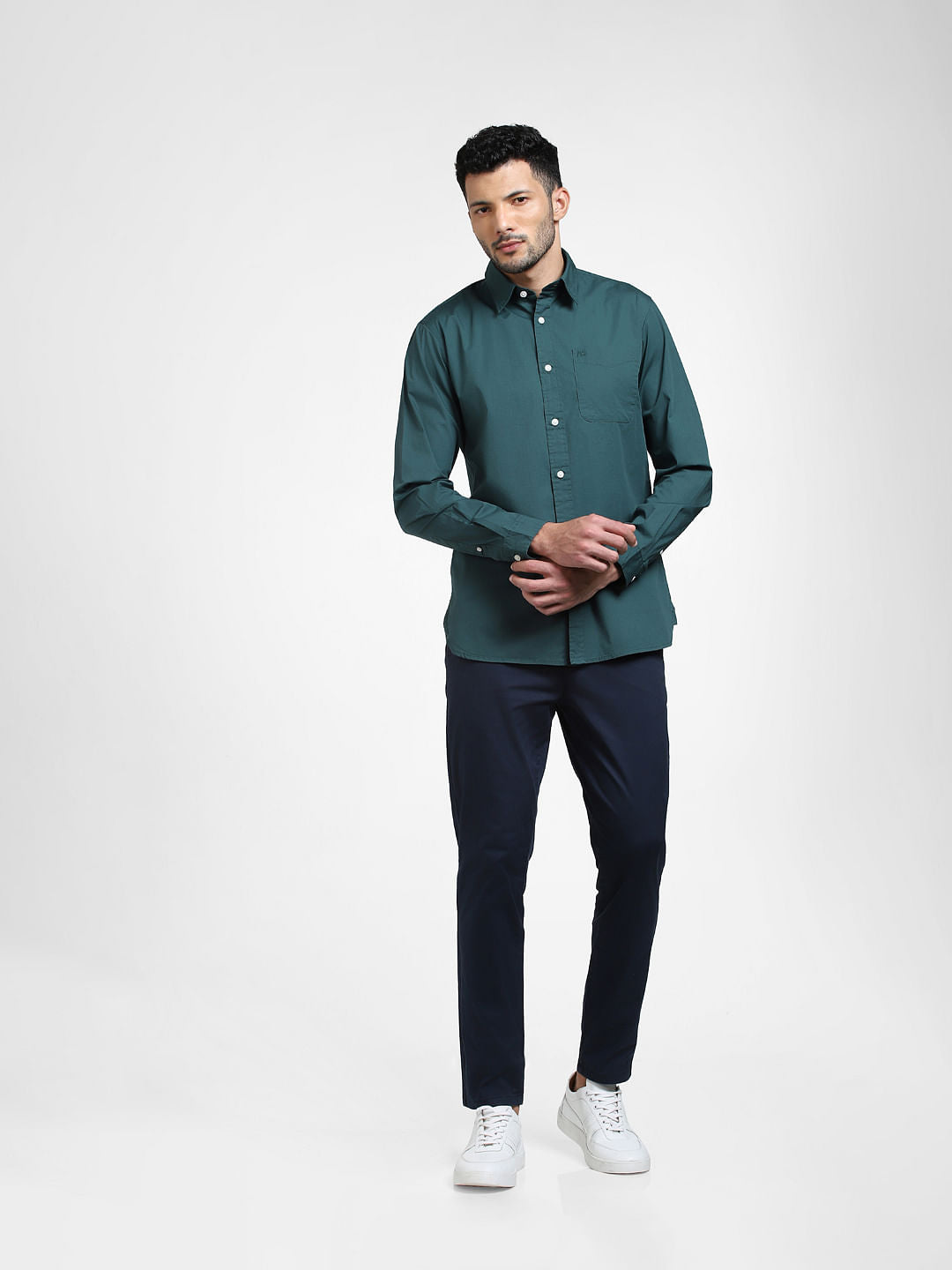 Green Full Sleeves Shirt