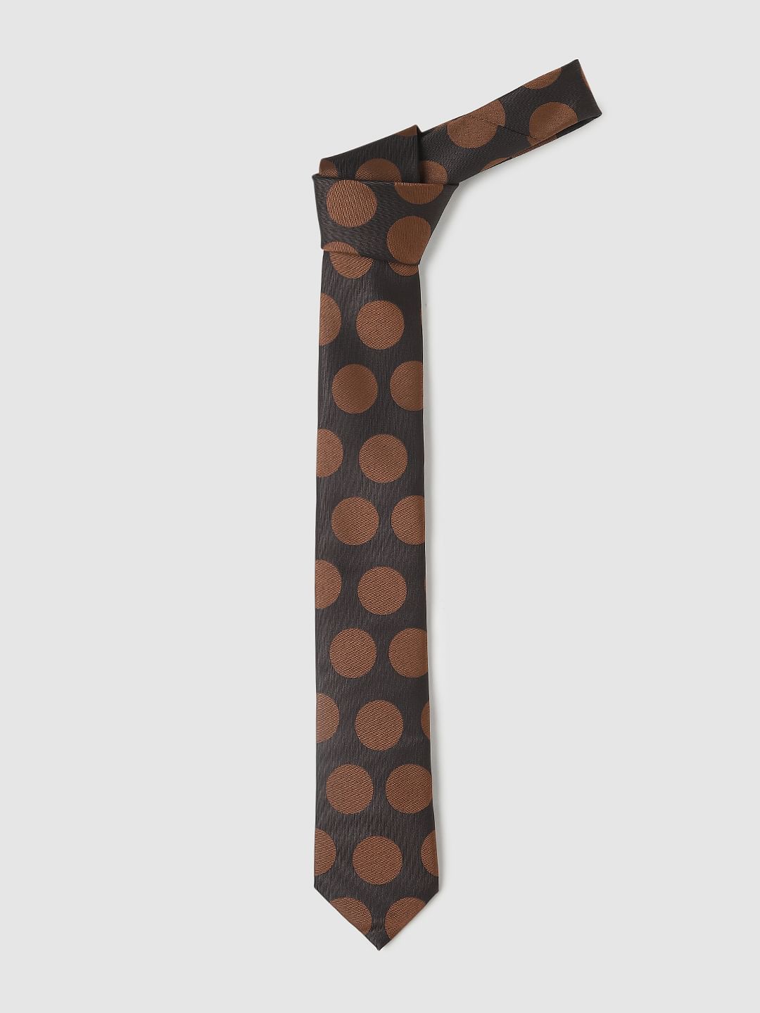Brown Polka Dot Tie