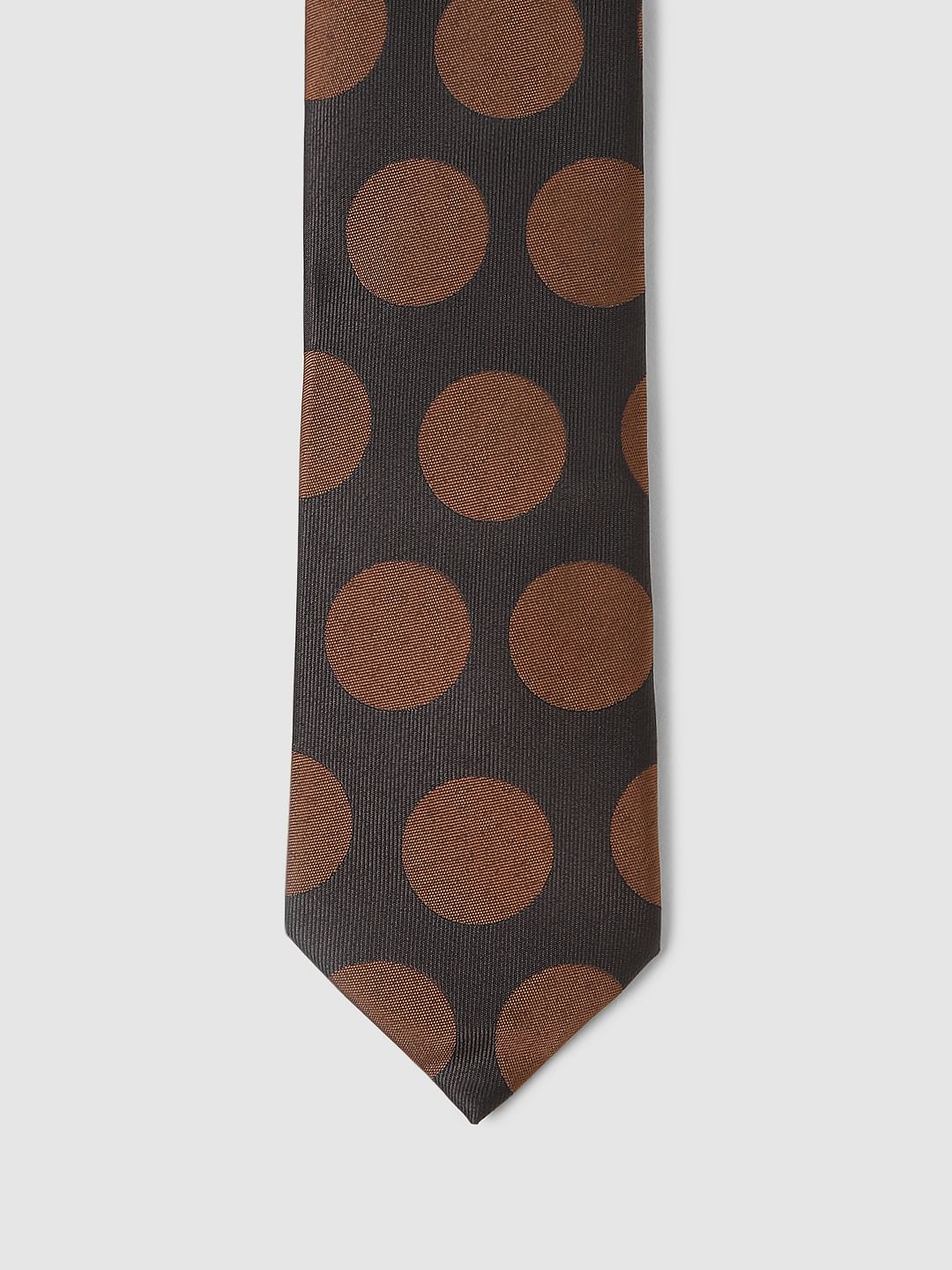 Brown Polka Dot Tie