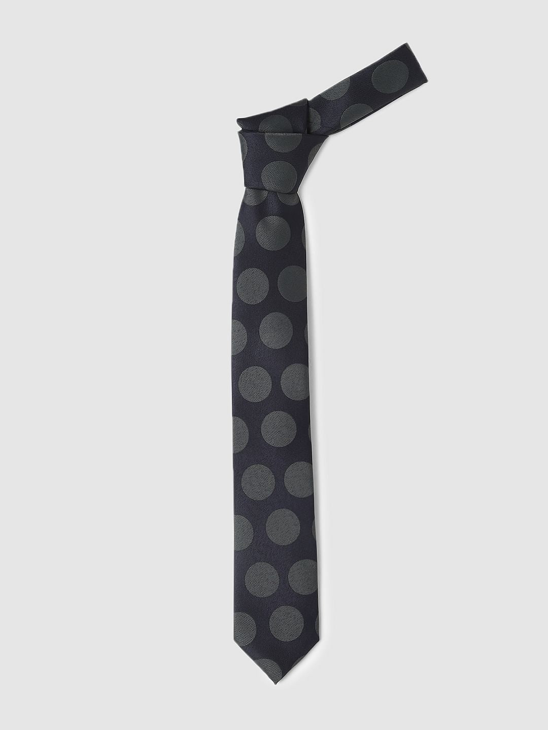 Navy Blue Polka Dot Tie