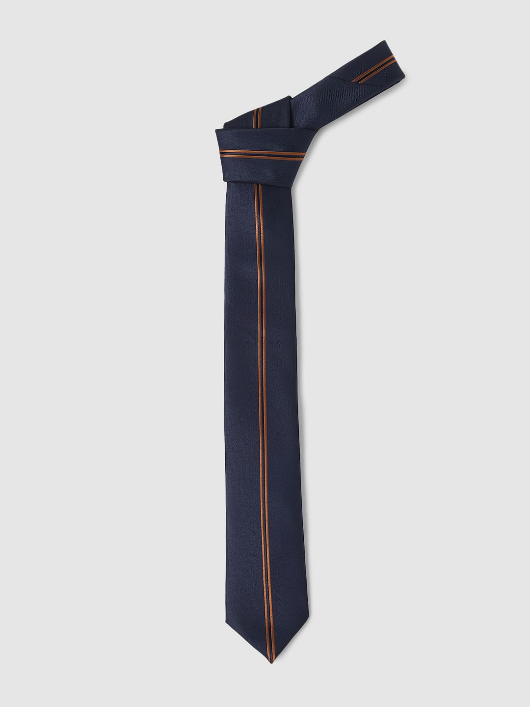 Dark Navy Striped Tie