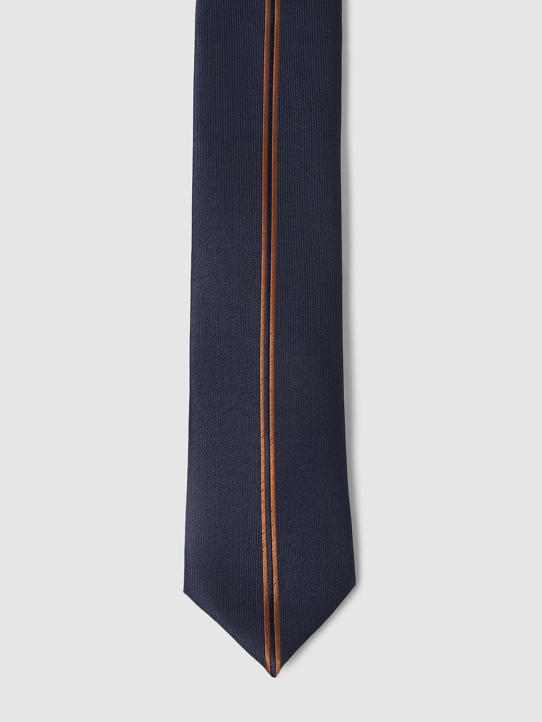 Dark Navy Striped Tie