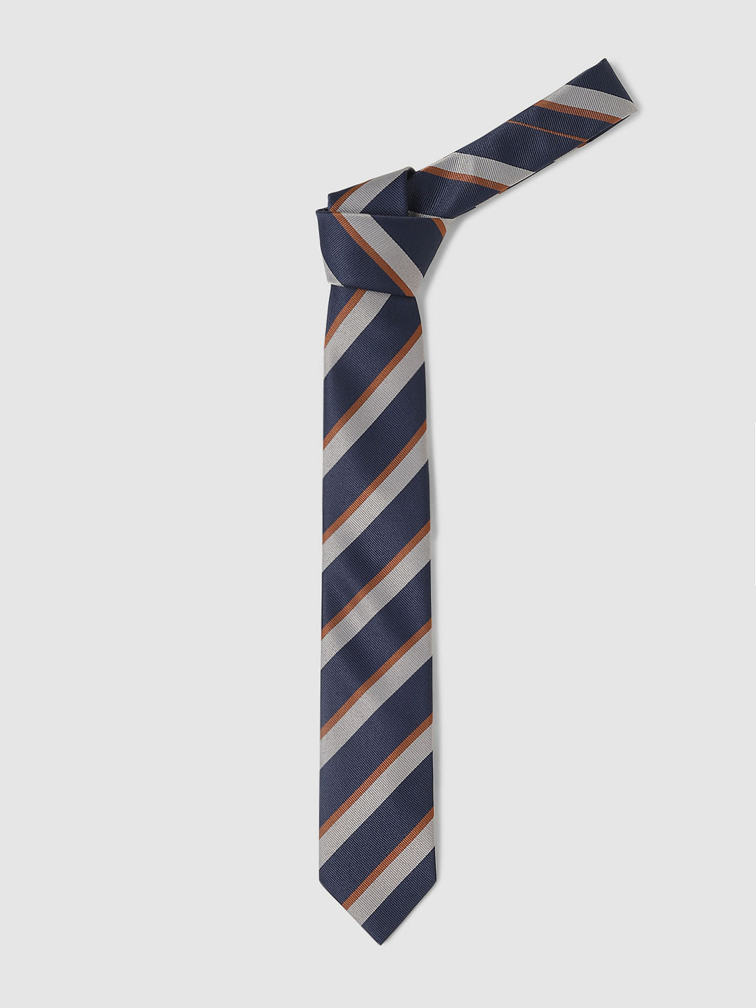 Navy Blue Striped Tie